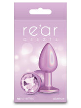 NS Novelties Rear Assets Iridescent Pink Butt Plug Butt Plugs